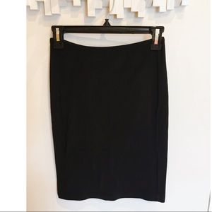 American Apparel tight ribbed black pencil skirt